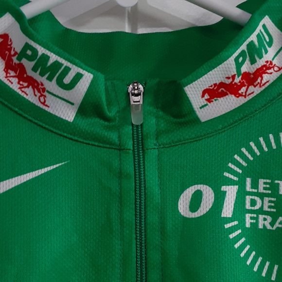 NIKE, PMU, 01 LE TOUR DE FRANCE, Racing Jersey Size Medium Made in Italy - Picture 5 of 9
